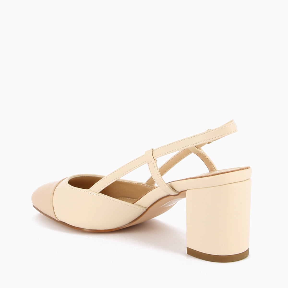 Vera Slingback Cream and Beige