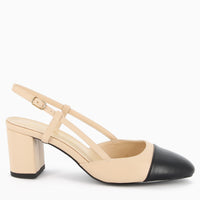 Vera Slingback Cream and Beige