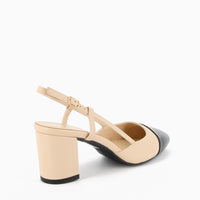 Vera Slingback Cream and Beige