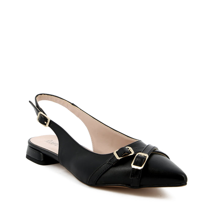Lea Black Slingback Pumps