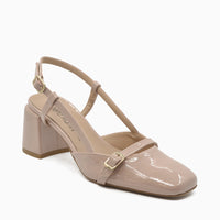 Jane Slingback Pump Beige