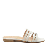 Mykonos Flat Sandal White