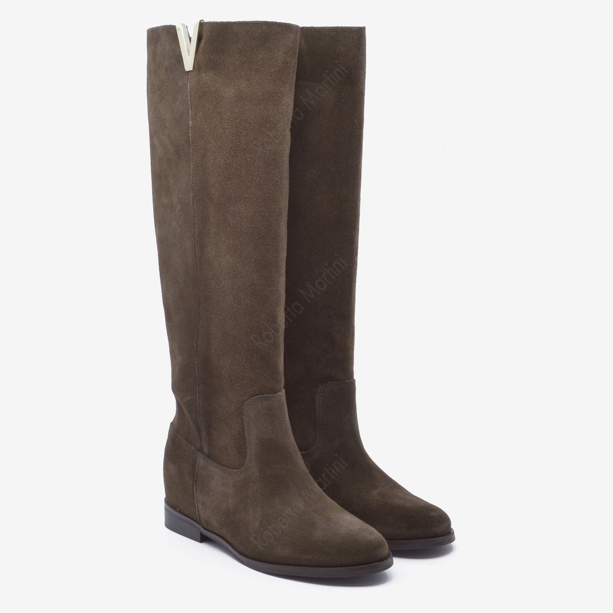 Bota Elodie accesorio dorado Negro