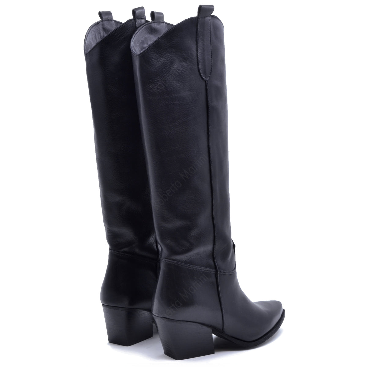 Bota Hanna Cuero Negro