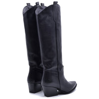 Bota Hanna Cuero Negro
