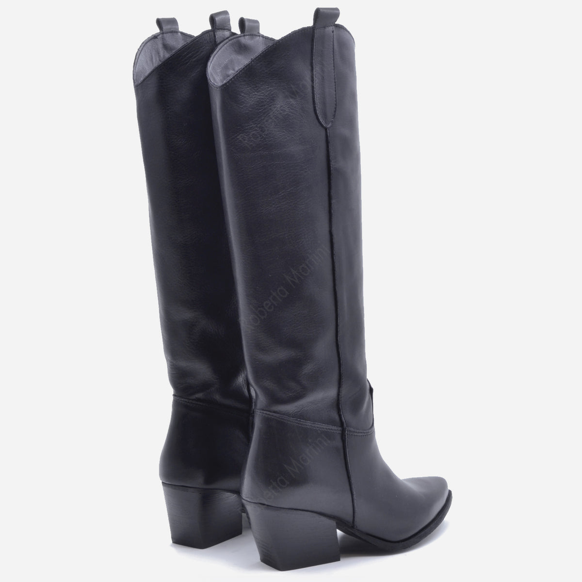 Bota Hanna Cuero Negro