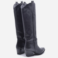 Bota Hanna Cuero Negro