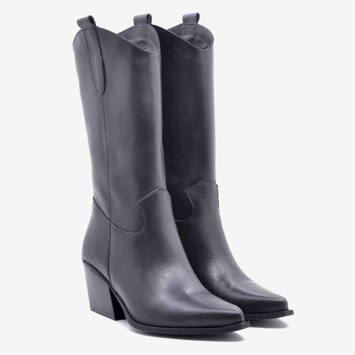 Bota Hanna Cuero Negro