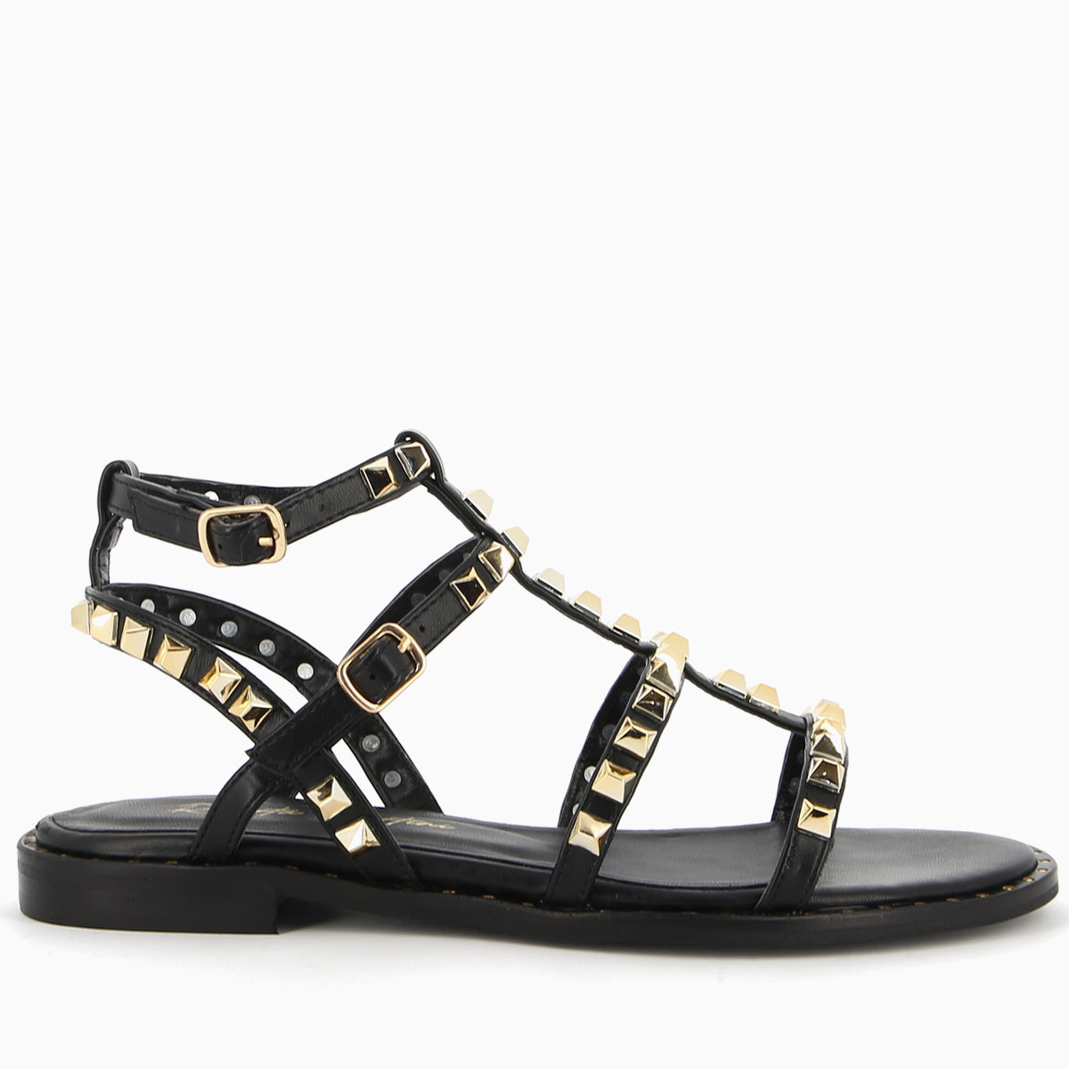 Allegra Black Studded Sandal