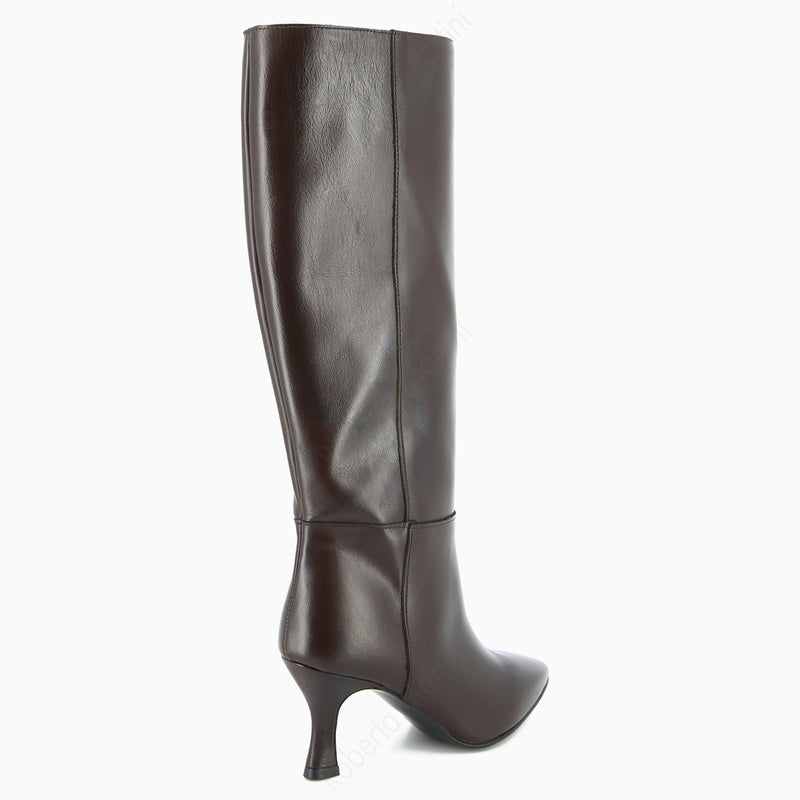 Hanna Black Leather Boot