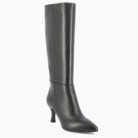 Hanna Black Leather Boot