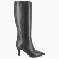 Hanna Black Leather Boot