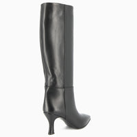 Hanna Black Leather Boot