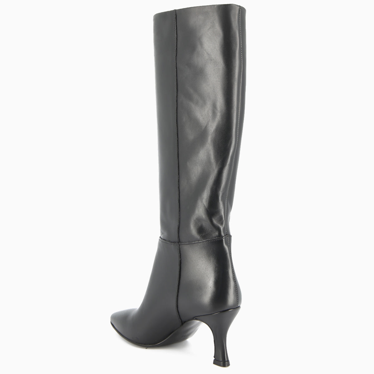 Hanna Black Leather Boot