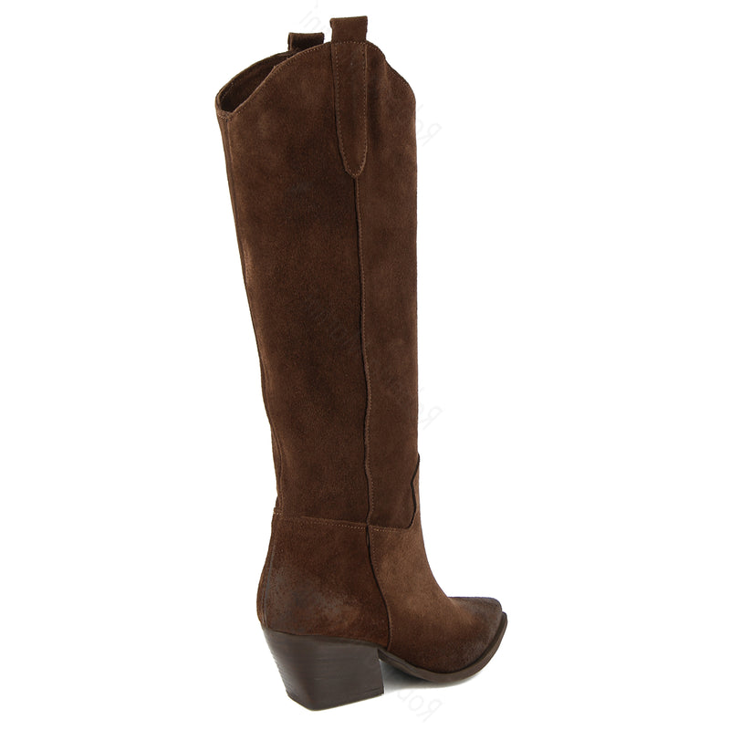Bota Hanna Cuero Negro