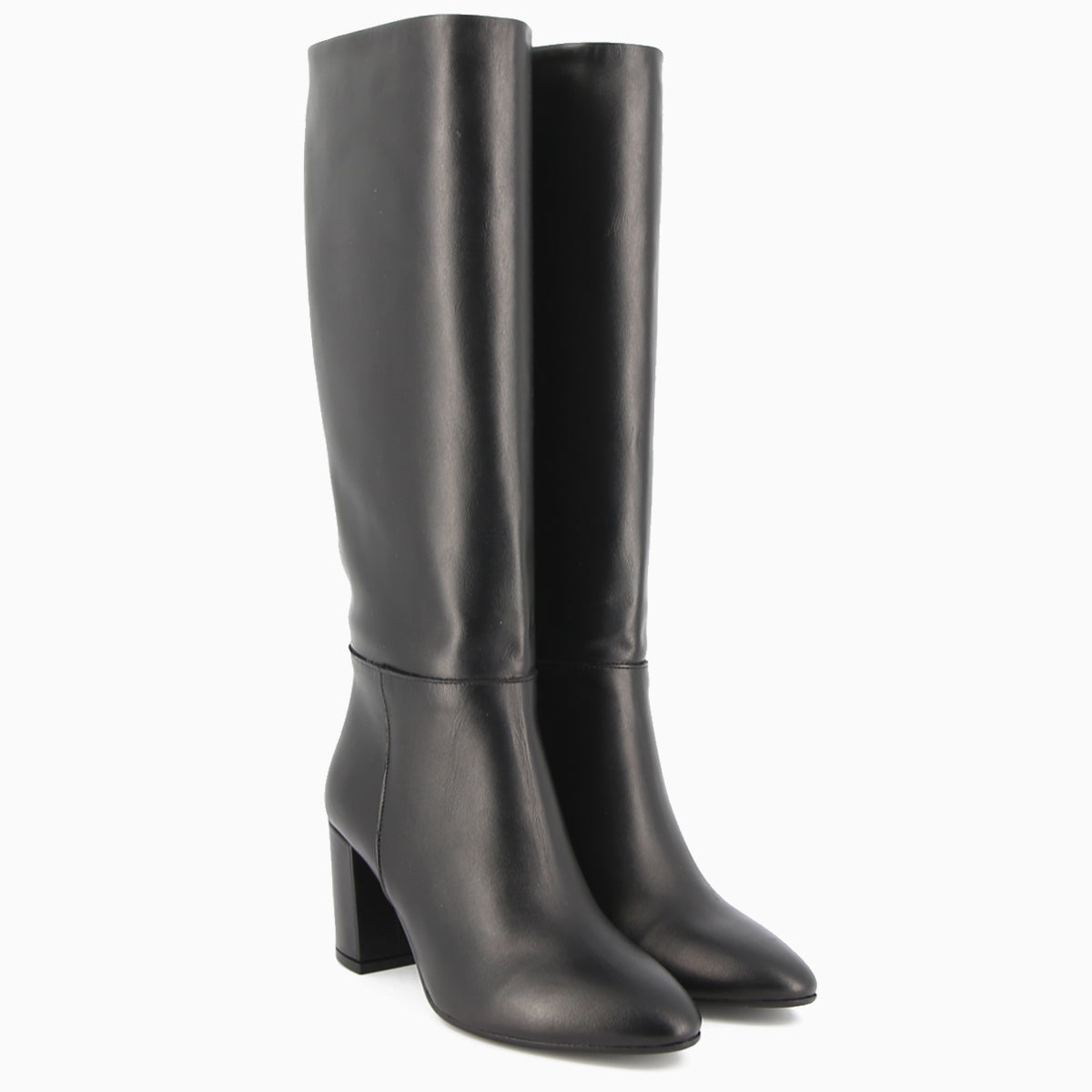 Lorena Black Leather Boot