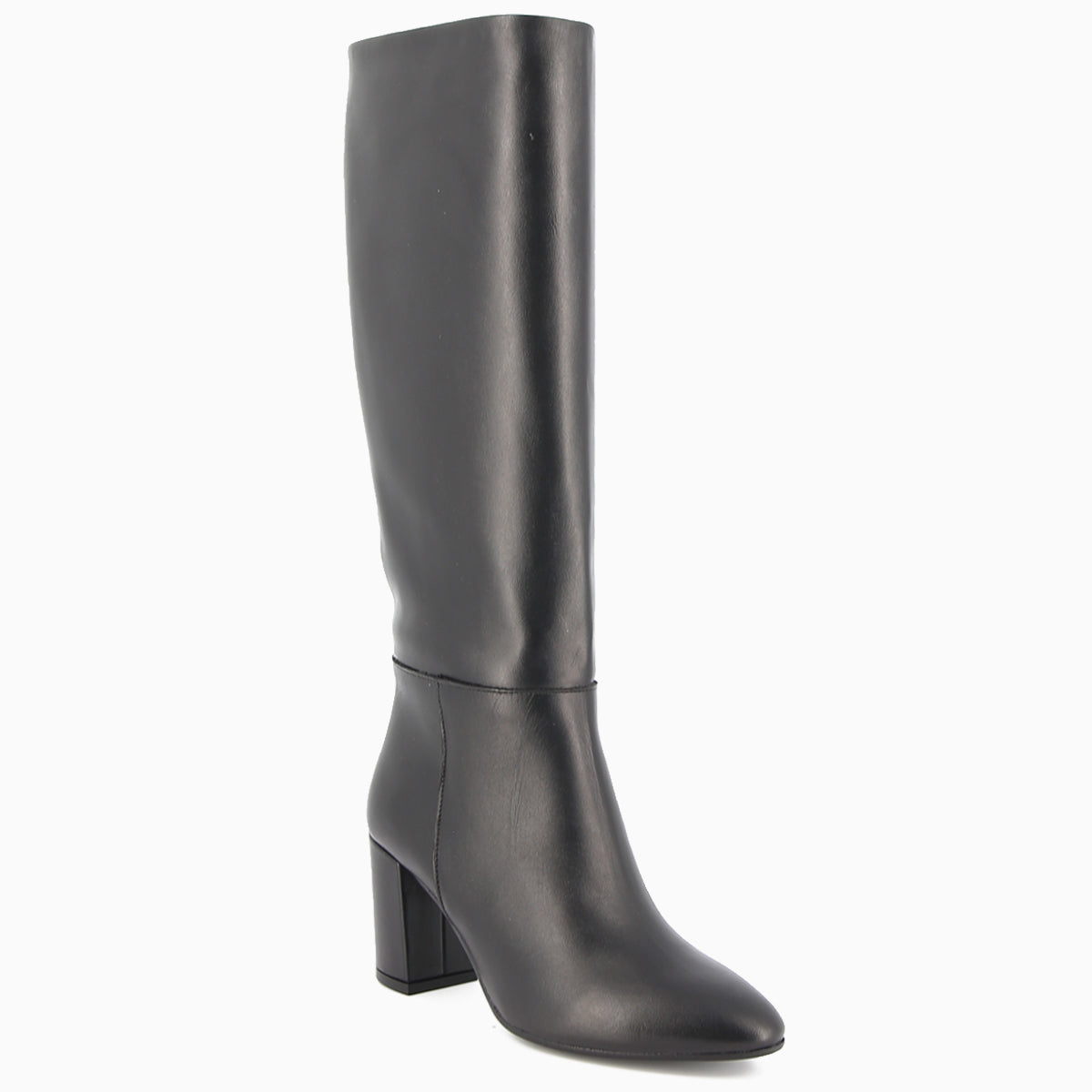 Lorena Black Leather Boot