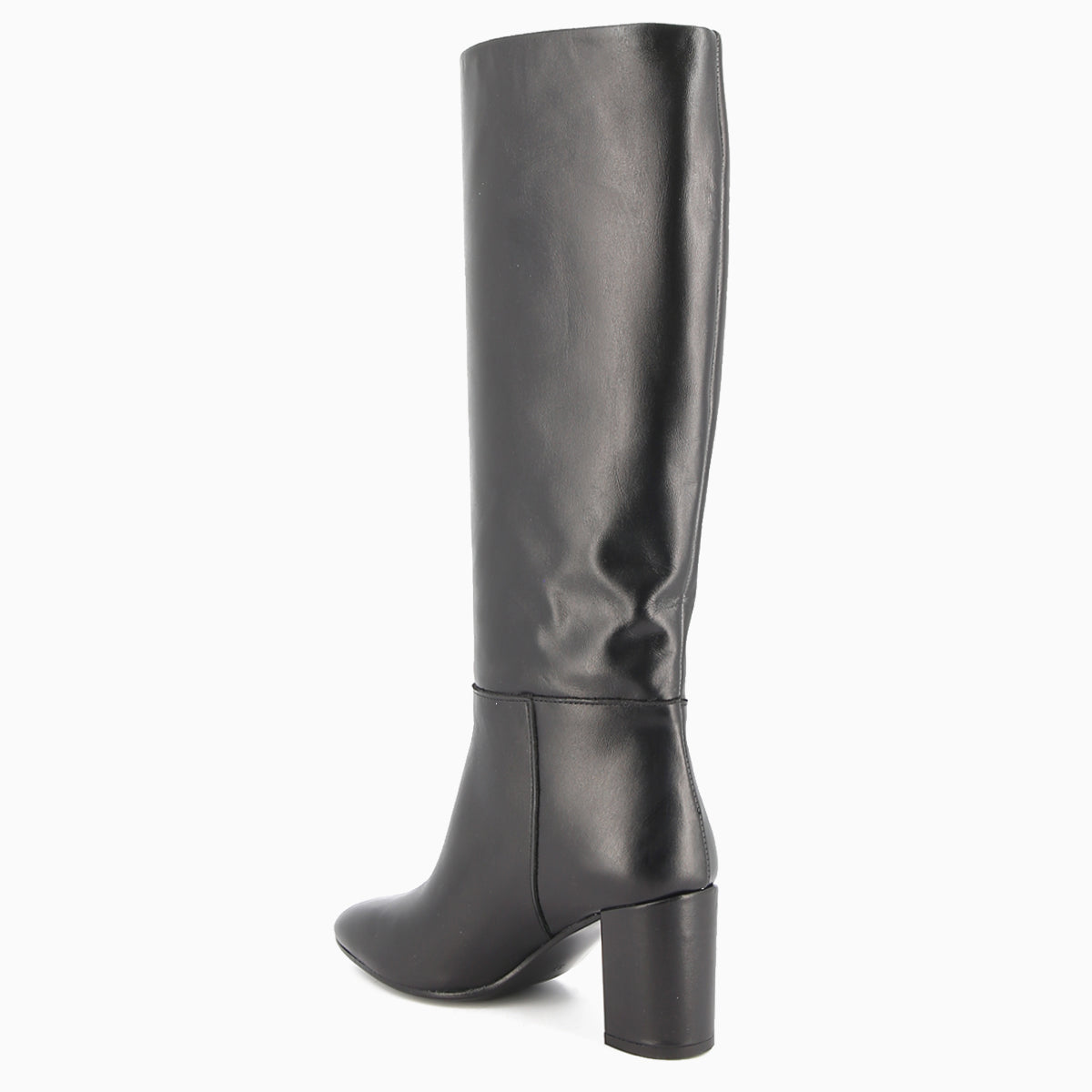 Lorena Black Leather Boot