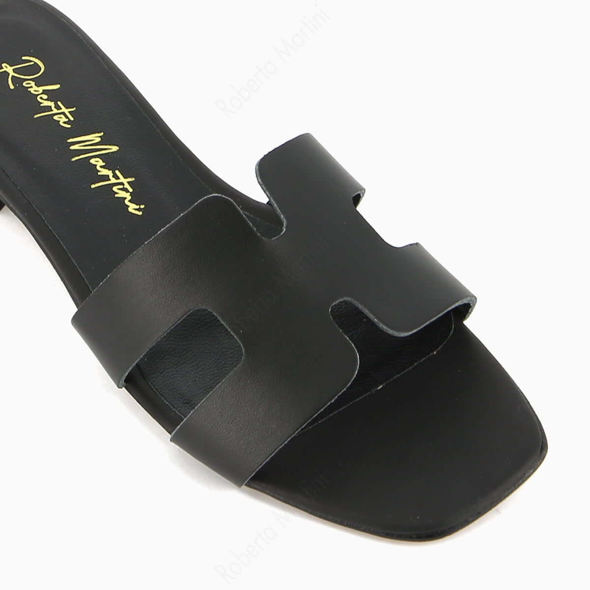 Paris Black flat sandal