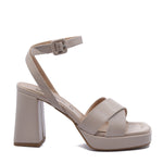 Sandalia Mina con Correa Beige