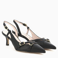 Slingback Alba in Vera Pelle Nappa