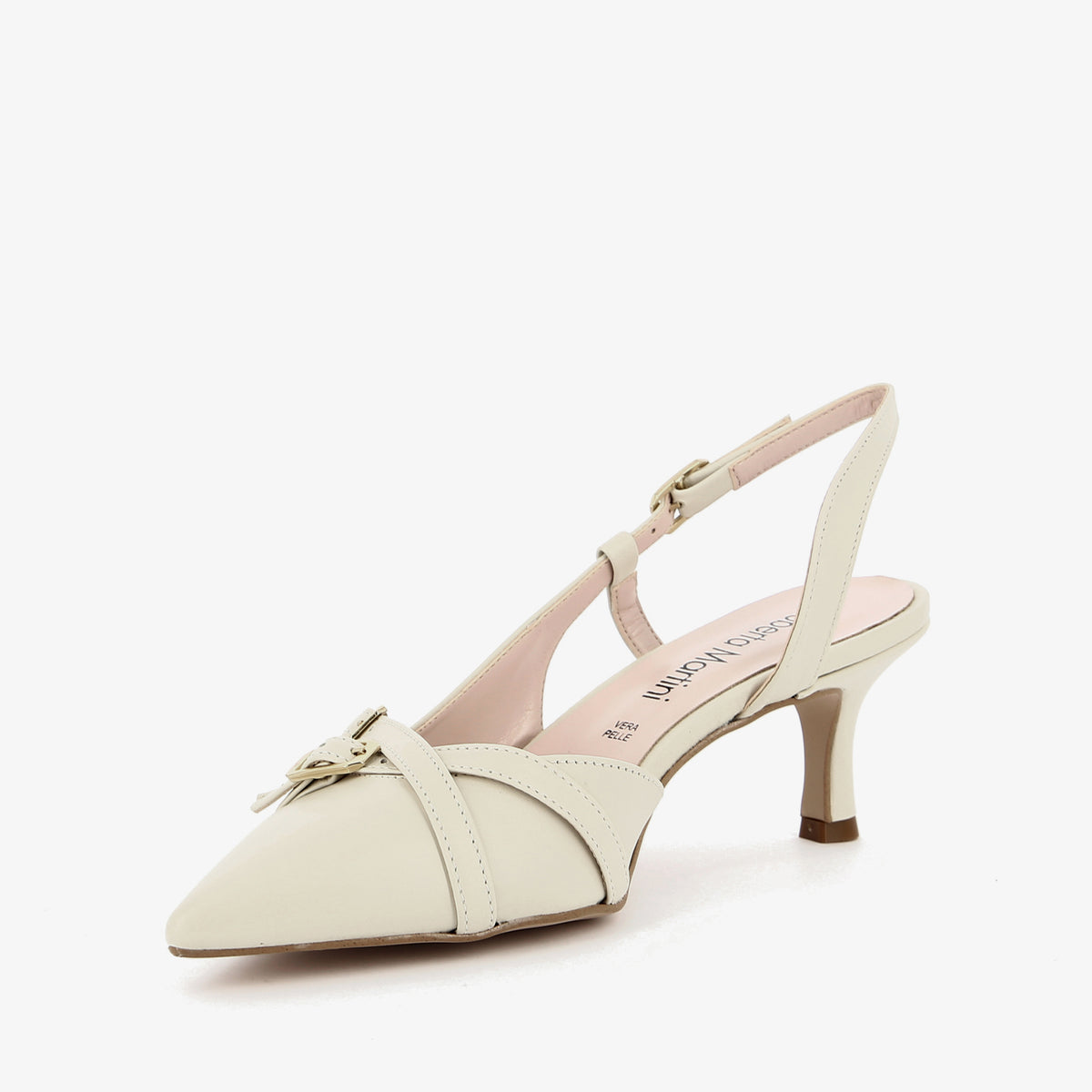 Slingback Alba in Vera Pelle Nappa