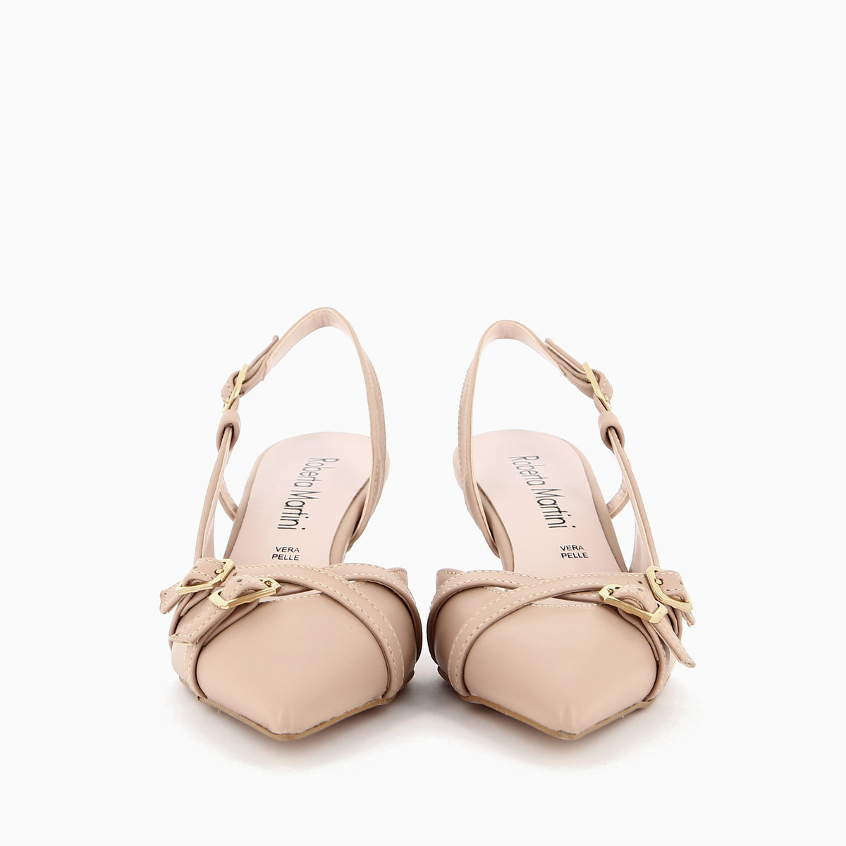 Slingback Alba in Vera Pelle Nappa