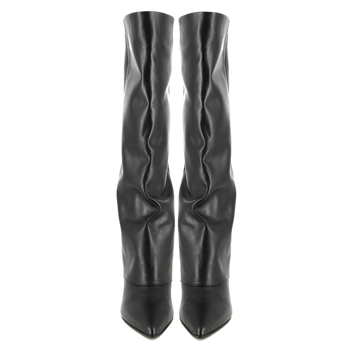 Bota de cuero negra Asia