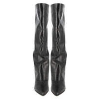 Bota de cuero negra Asia