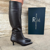 Lucy Black Leather Boot