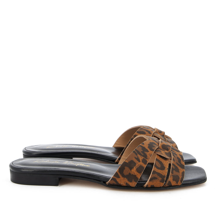York Sandal In Black Nappa
