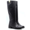 Bota Vivian Oro Accesorio Negro