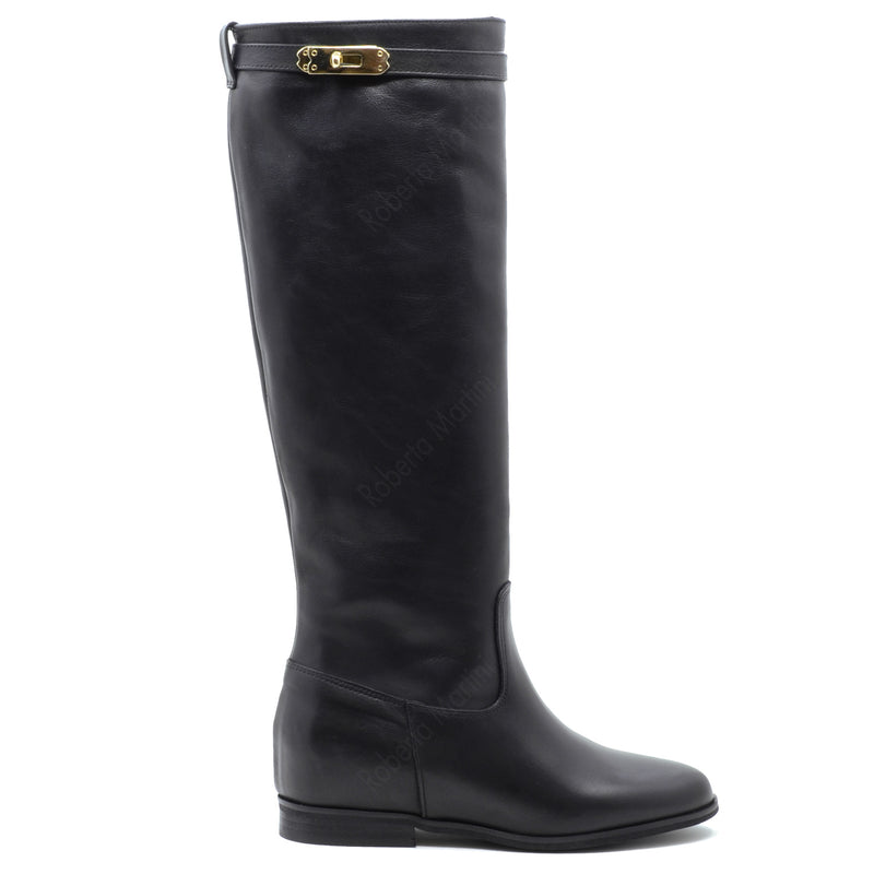 Bota Paris Gold Accesorio Negro