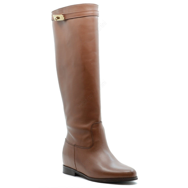 Paris Boot Cuoio Accesorio oro